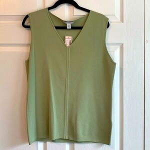 Green Sleeveless Women's Top